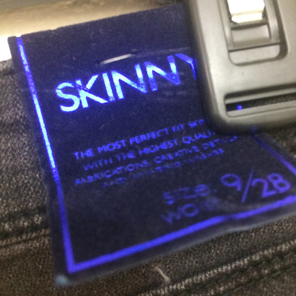 Indigo Rein Skinny Jeans Midrise Destroyed Black - Picture 12 of 15